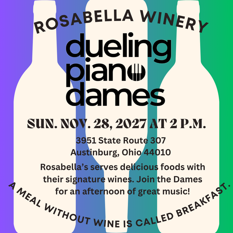 Dueling Piano Dames Duo plays Rosabella Winery