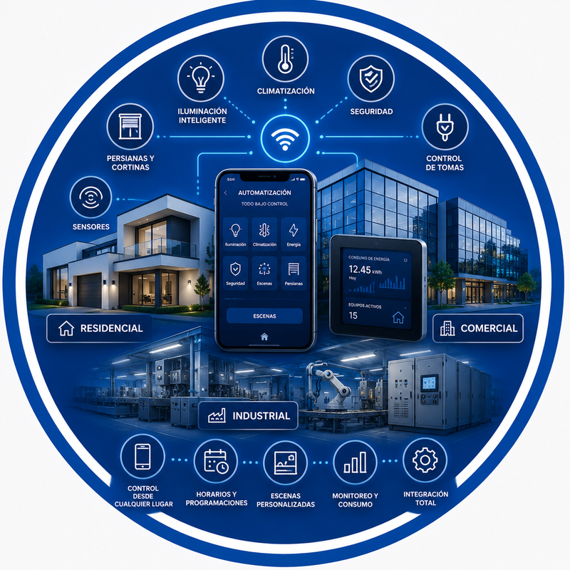 AUTOMATIZACION RESIDENCIAL, COMERCIAL, INDUSTRIAL