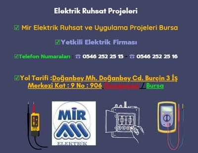 Bursa Elektrik Proje Firması | Mir Elektrik