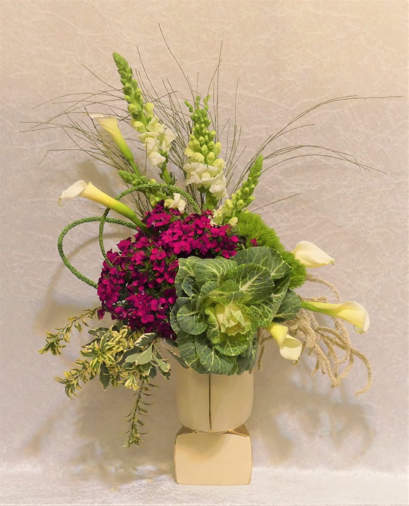 אגרטלים עם פרחים חיים