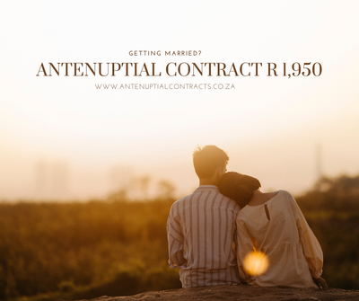 ANTENUPTIAL CONTRACT REGISTRATION - R1950 image