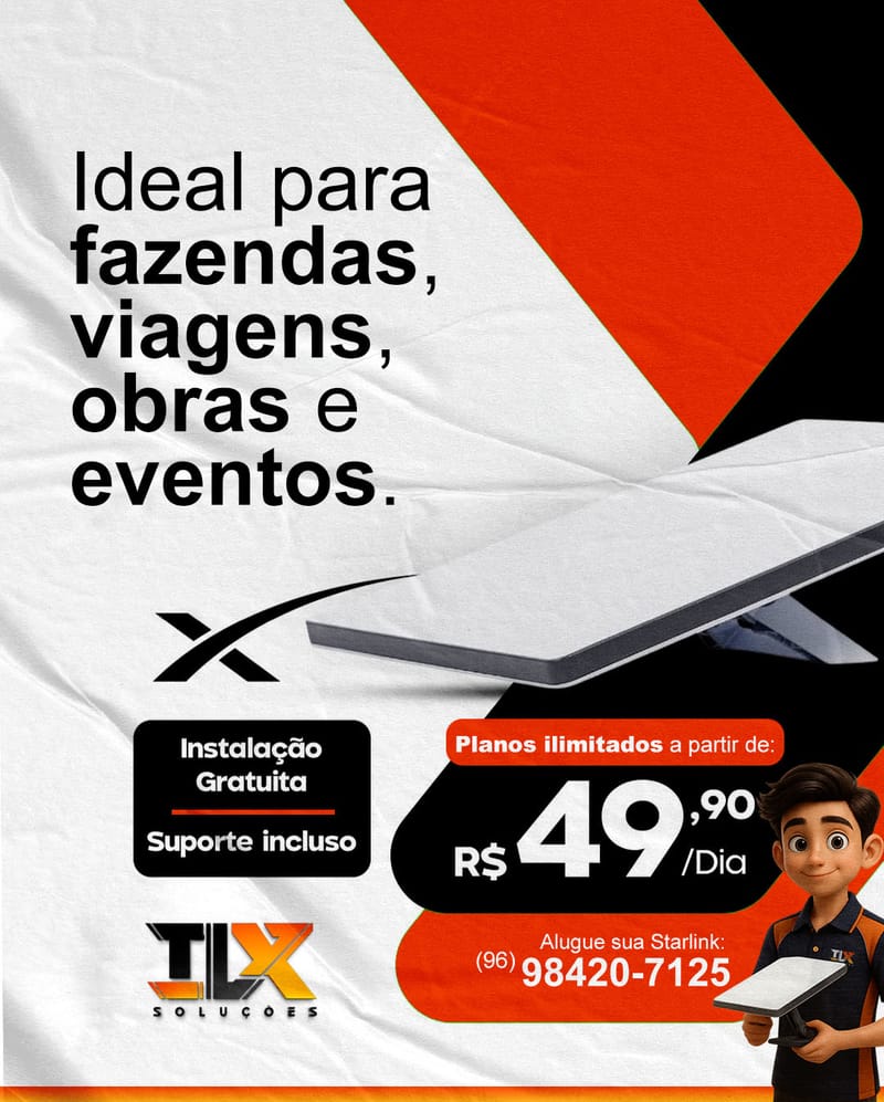 📡 Starlink: sua conexão com o mundo, onde você estiver!