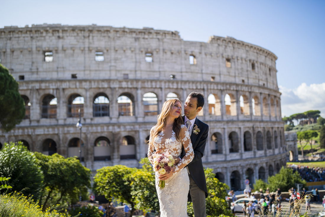 Rome wedding Colosseum