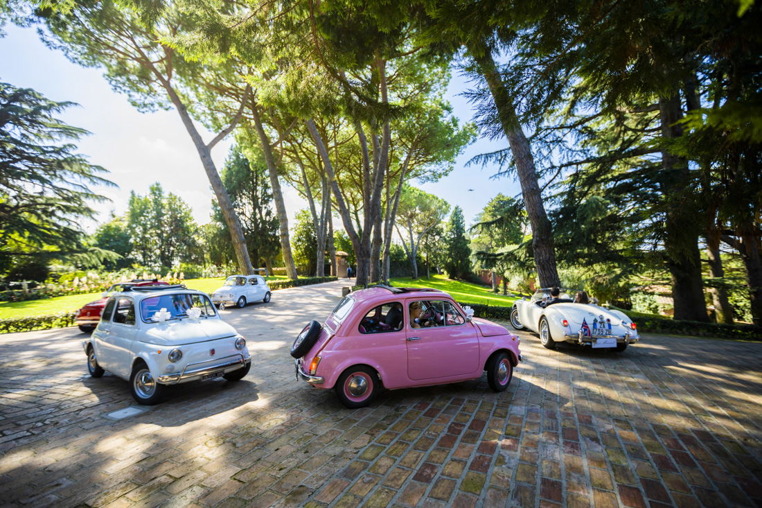 fiat 500 rome wedding