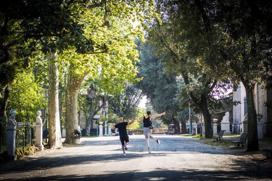 Rome surprise proposal at Pincio