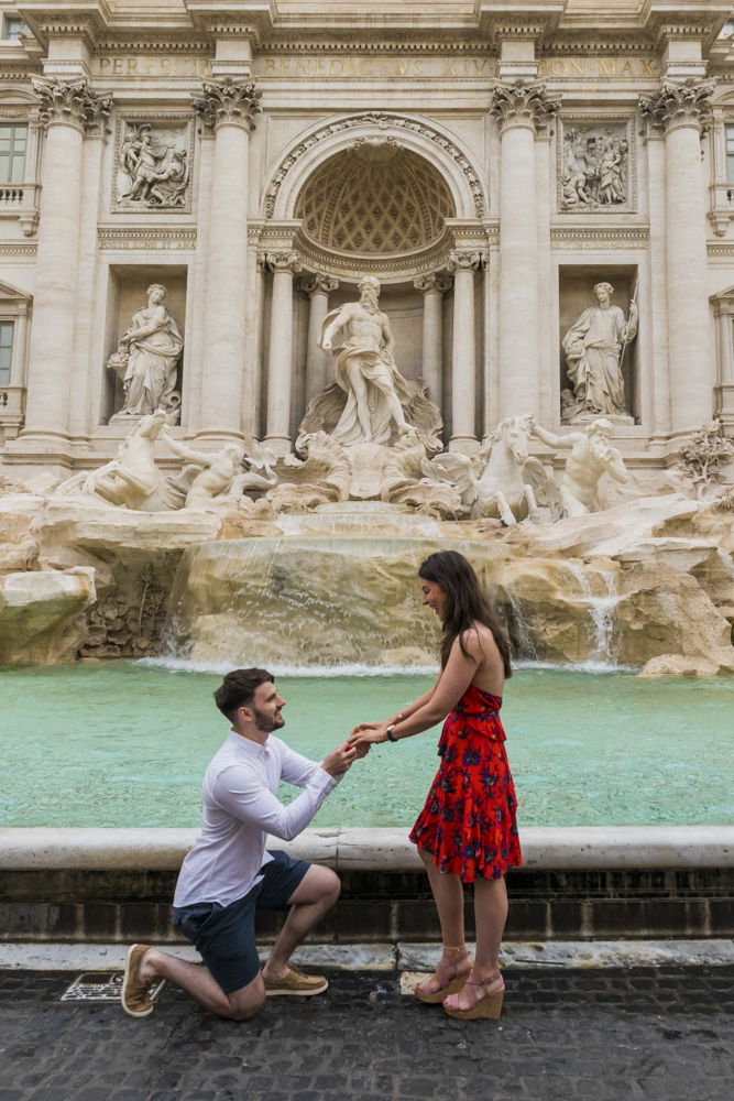 Surprise proposal at the Colosseum