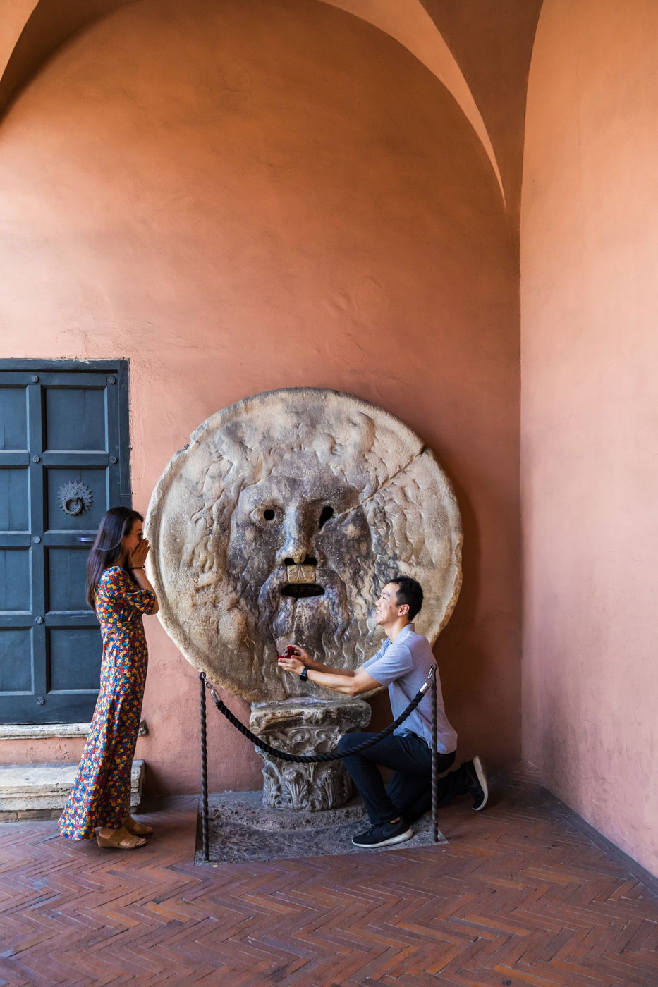 surprise proposal mouth of truth