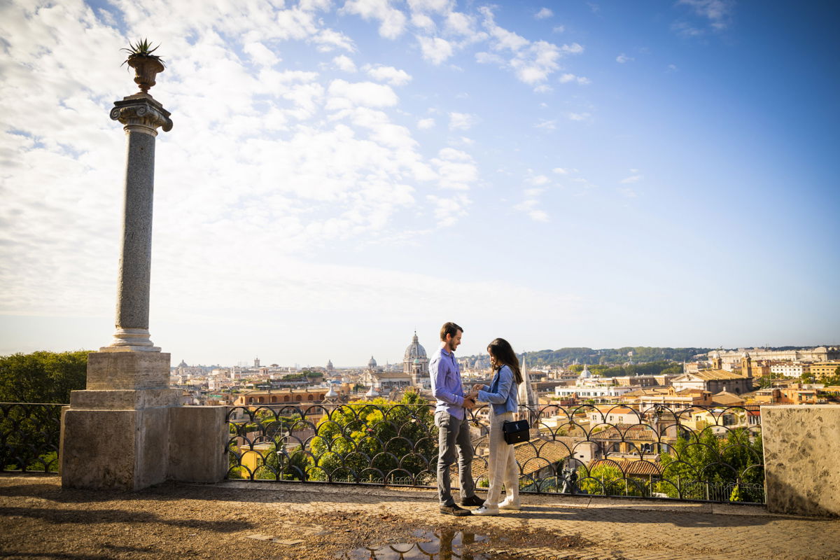 surprise proposal in rome