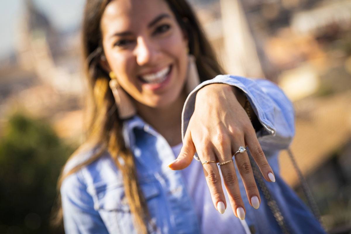 surprise marriage proposal in rome