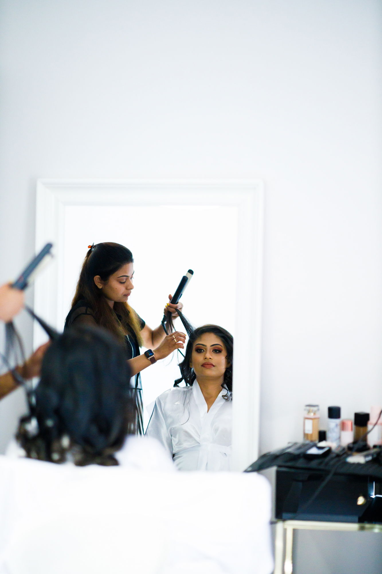 bride getting ready in rome