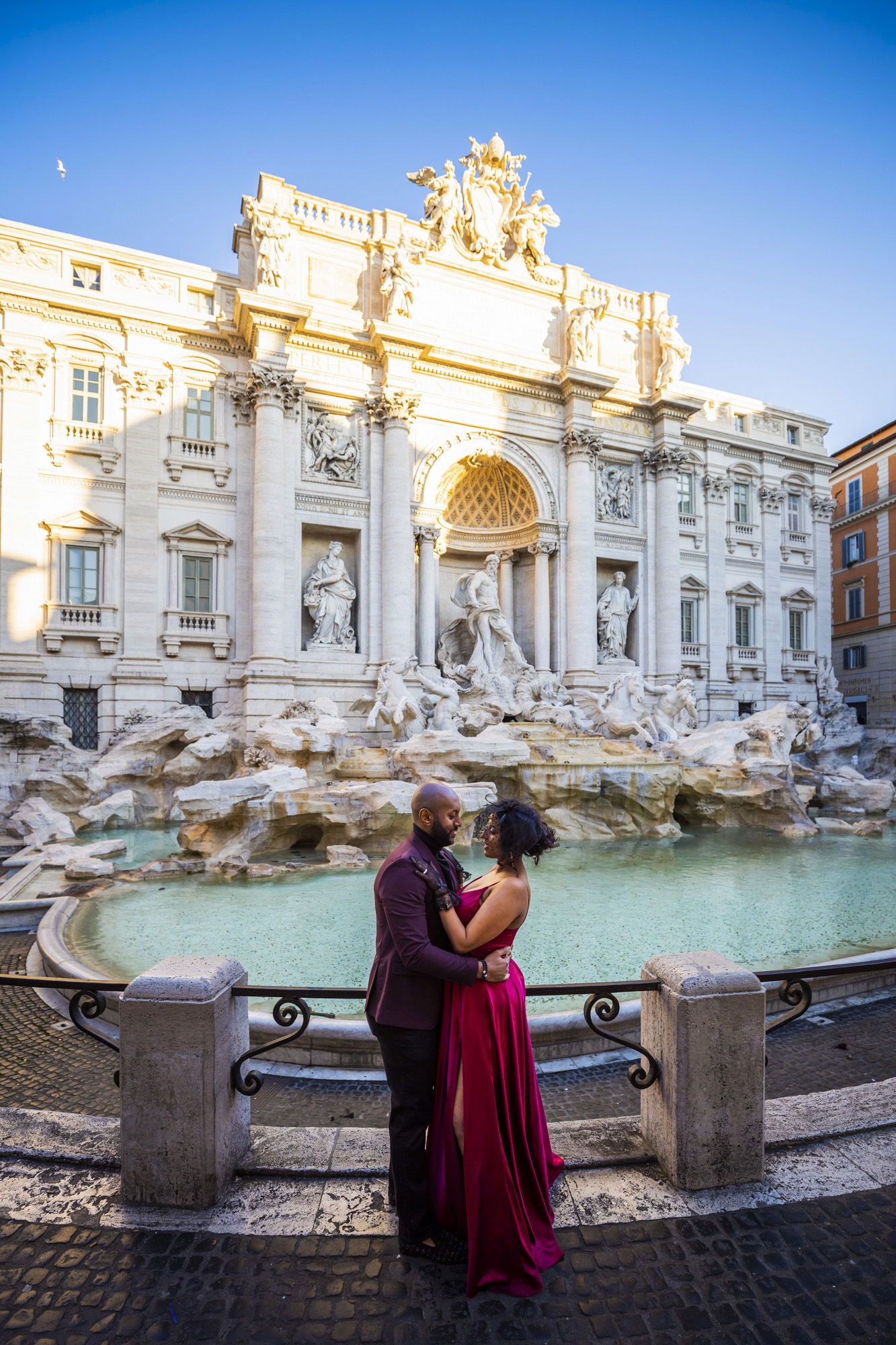 Trevi Fountain sunrise photography