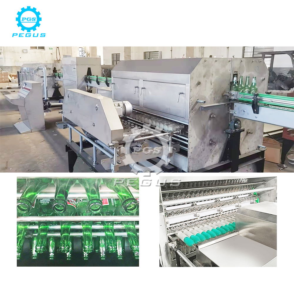 Returnable glass bottle washing machine