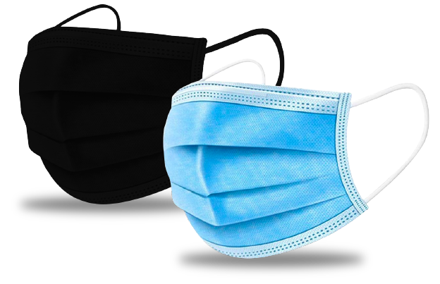 CUBREBOCAS (AZUL Y NEGRO)