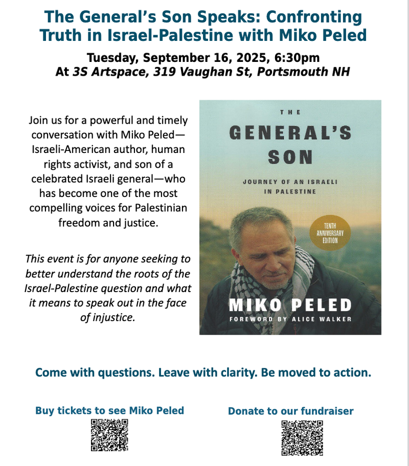 The General’s Son Speaks: Confronting Truth in Israel-Palestine with Miko Peled