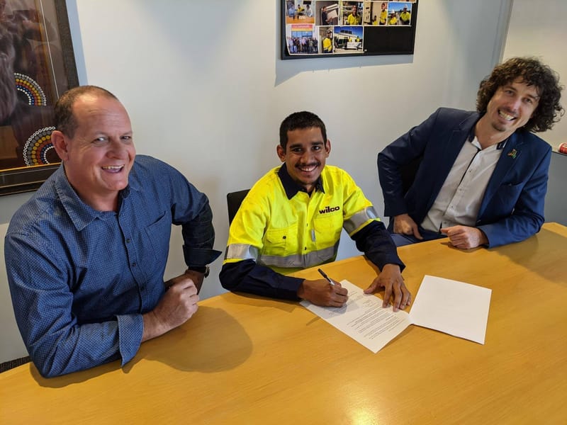 Tim and Frank with Apprentice Brett Woodhouse