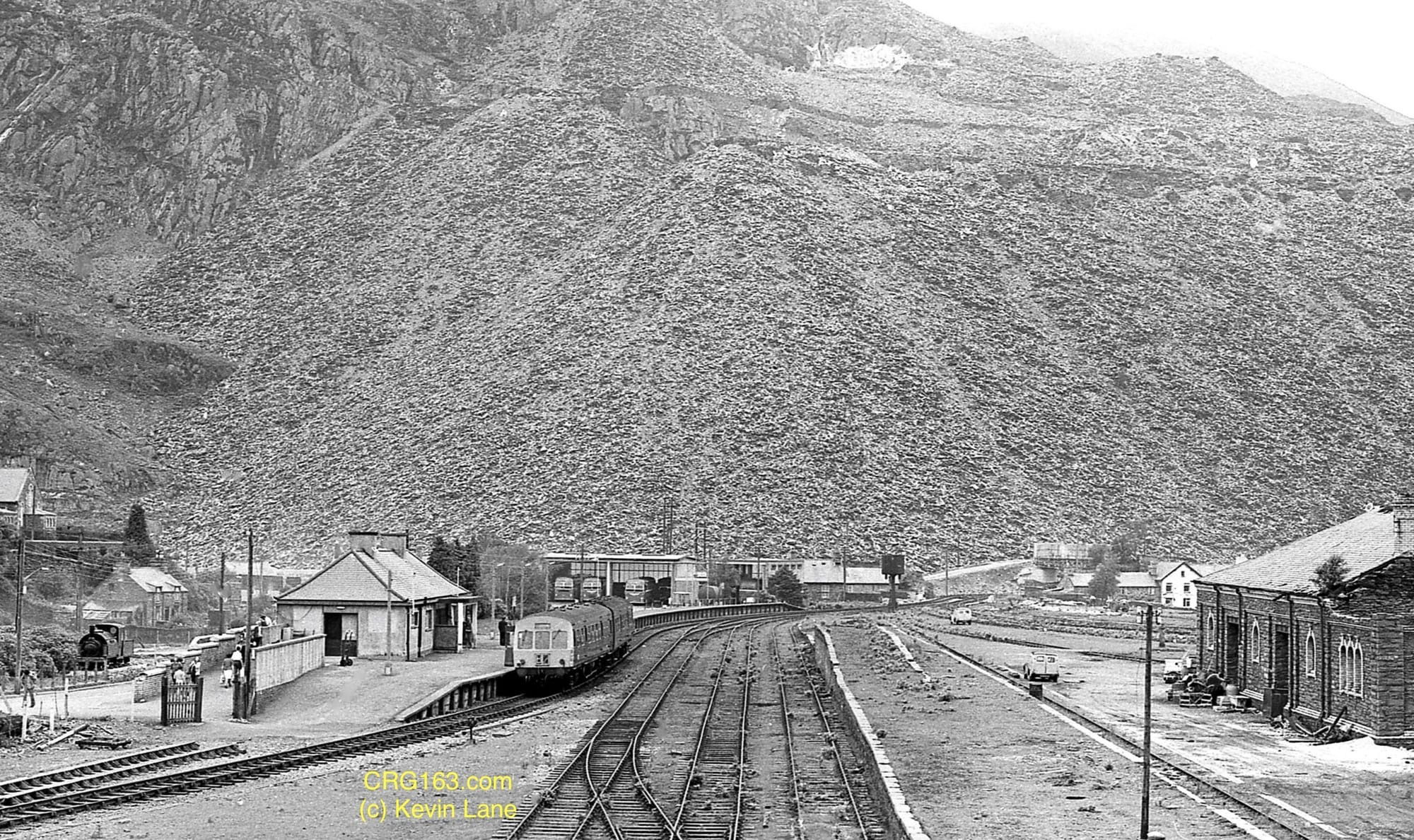 The Crosville depot on North Western Road with a DMU 101 in front.