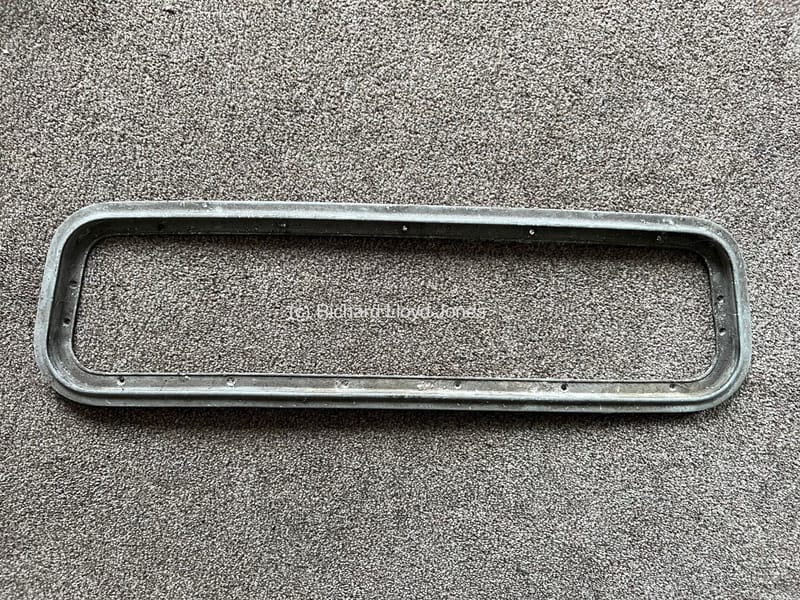 Rear number plate aluminium frame