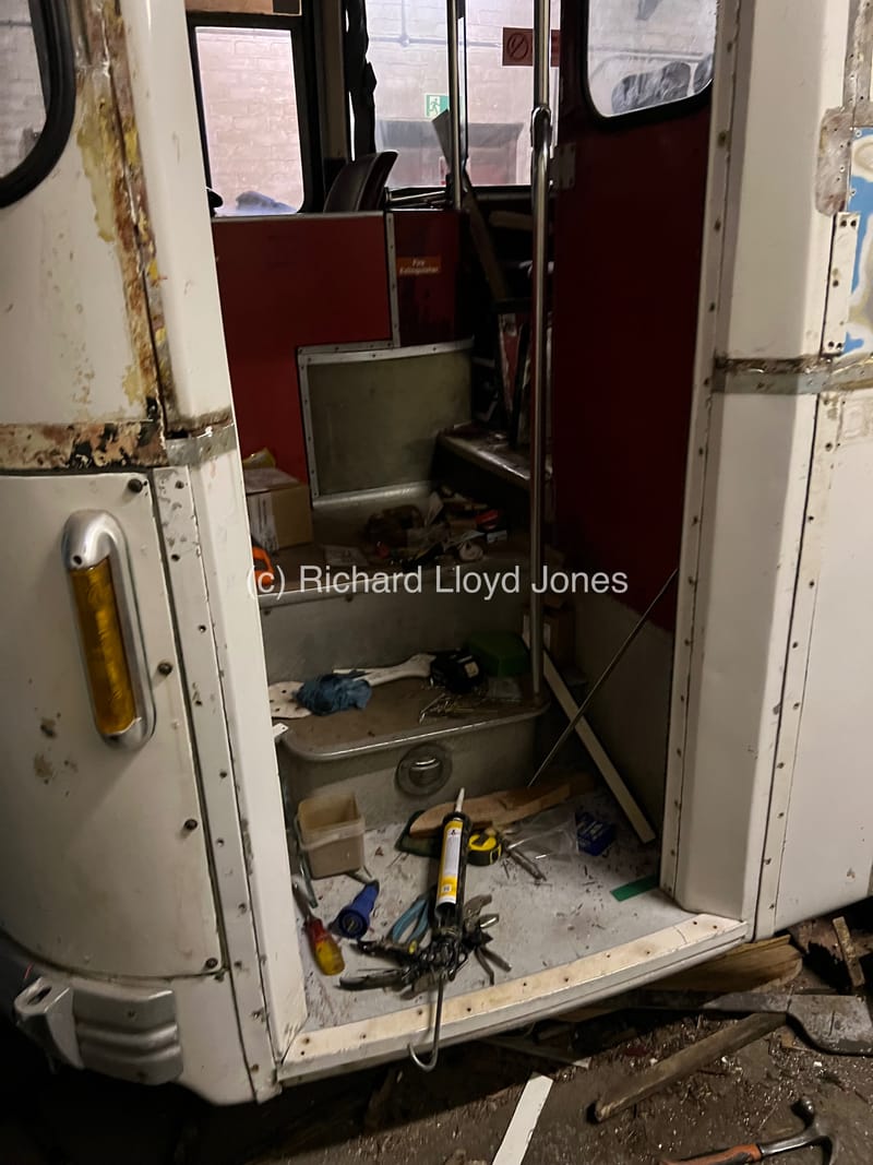 Body Session 16: Day 2 - Entrance door panels now finished with door poles primed