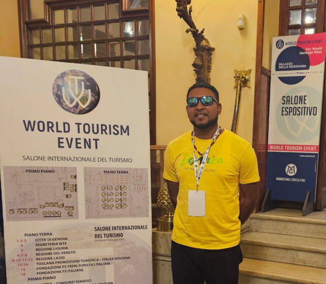 Kalingo 'Brave' نماینده دومینیکا در رویداد جهانی گردشگری در ایتالیا بود