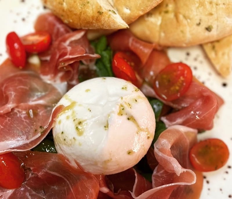 BURRATA AND SERRANO