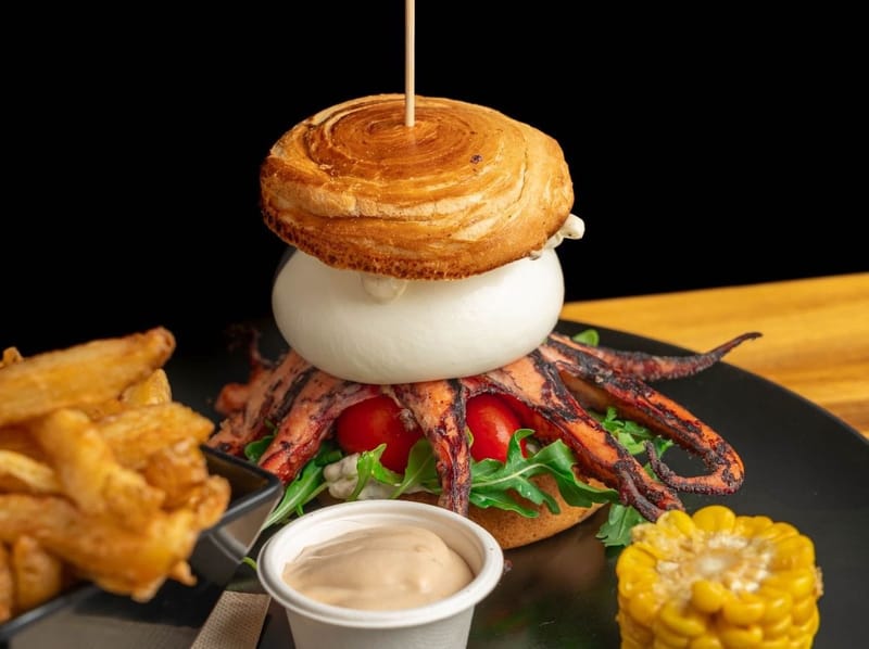 THE KRAKEN on Flaky Croissant Bun