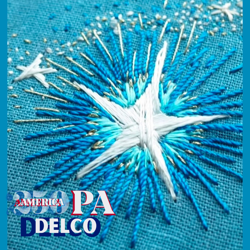 Aston Mills Arts with Rockdale Art Center: Embroidery Stars