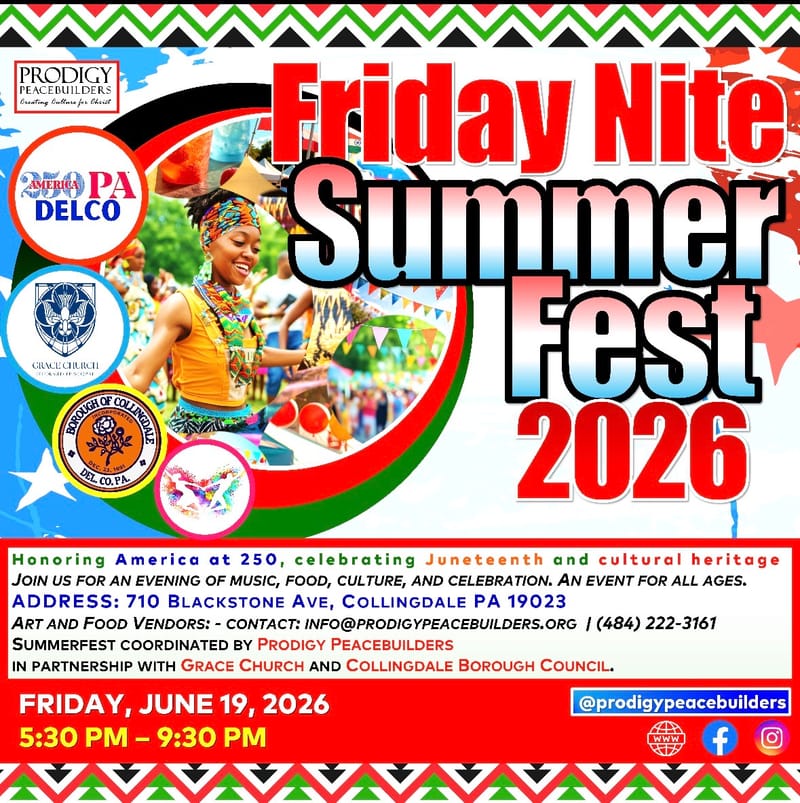 Prodigy Peacebuilders Collaborative: Friday Nite Summerfest 2026