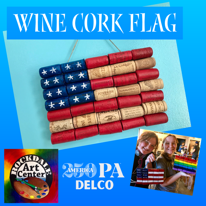 Rockdale Art Center: Wine Cork Flag