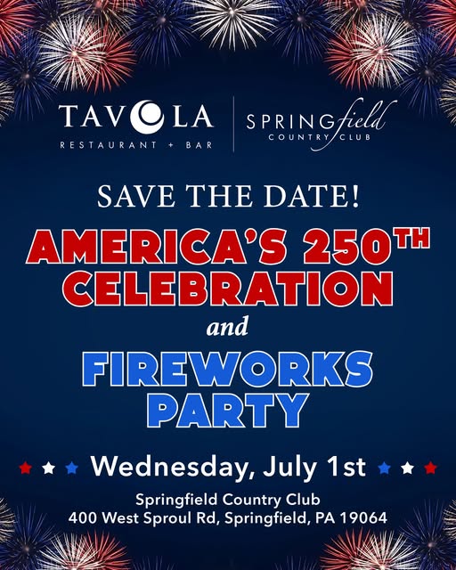 Springfiled/Tavola America’s 250th Celebration and Fireworks Party