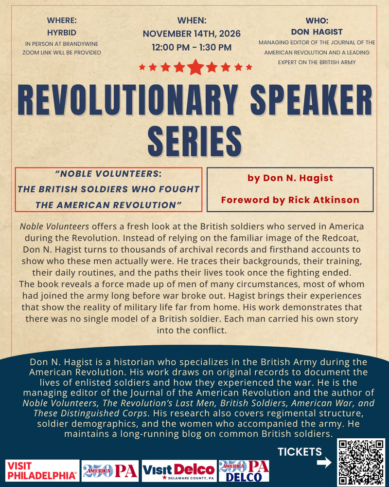 250th Revolutionary Speaker Series ft. Don N. Hagist