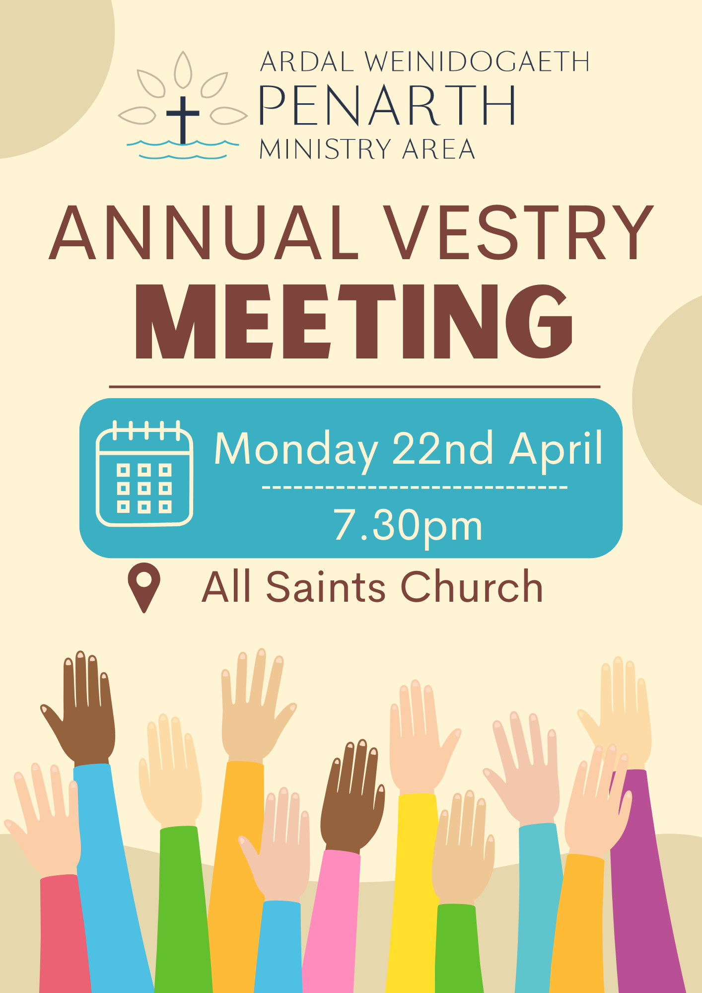 Ministry Area Annual Vestry Meeting