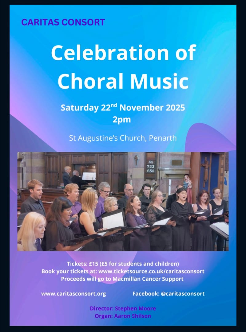 Caritas Cosort Concert - A Celebration of Choral Music