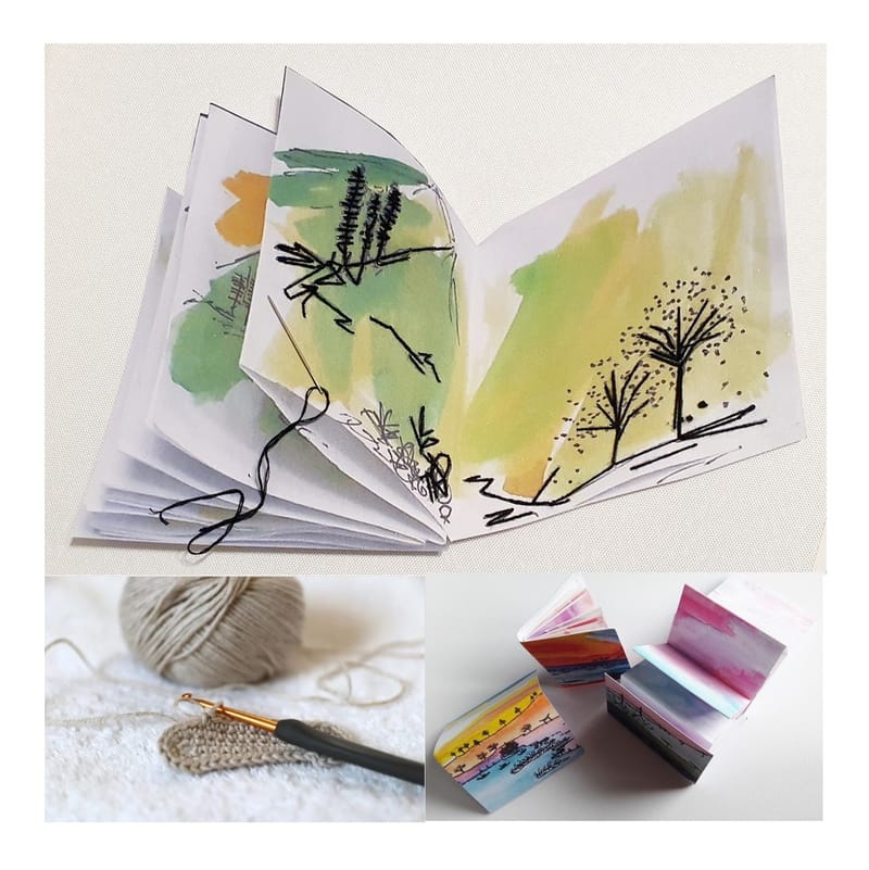 Makers Festival Paint & Stitch Sketchbooks, Crochet & Maze Book Workshop