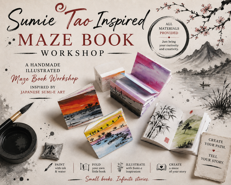 Sumi-e Maze Books Workshop