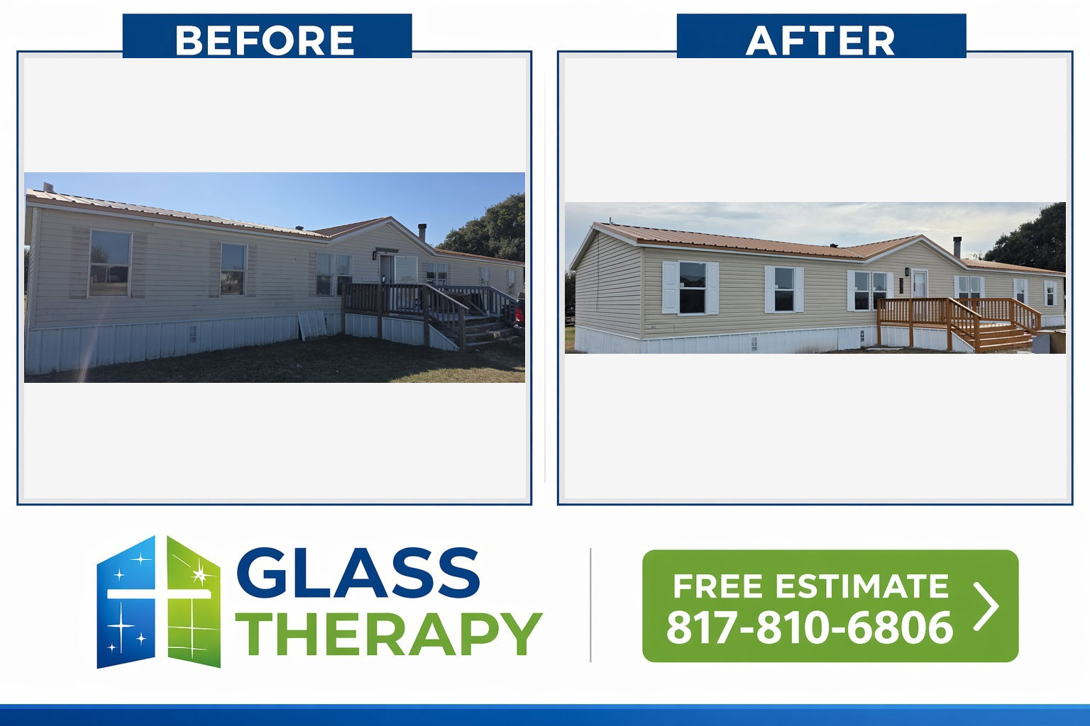 New Windows on Mobile Home in Weatherford