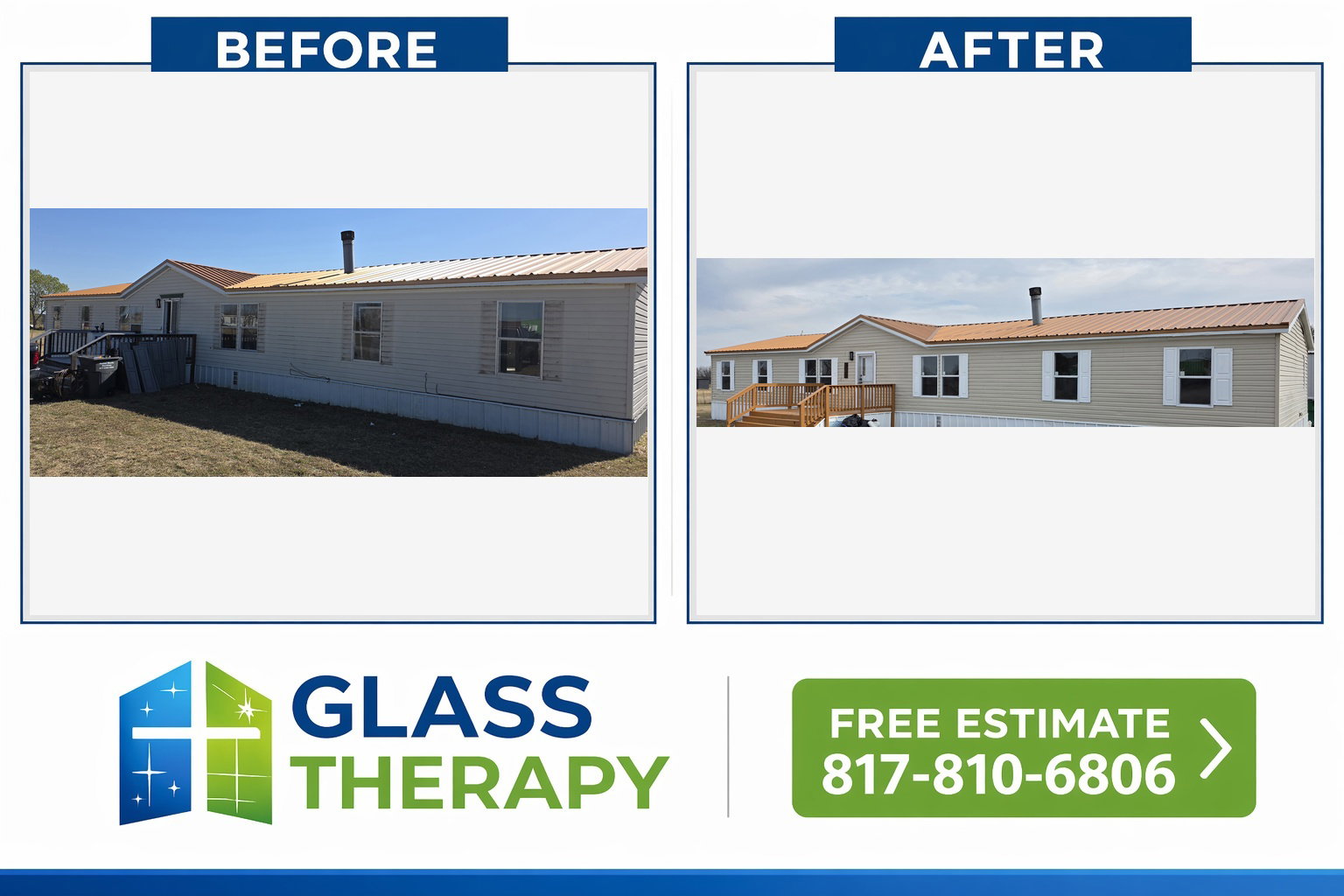 New Windows on Mobile Home in Weatherford