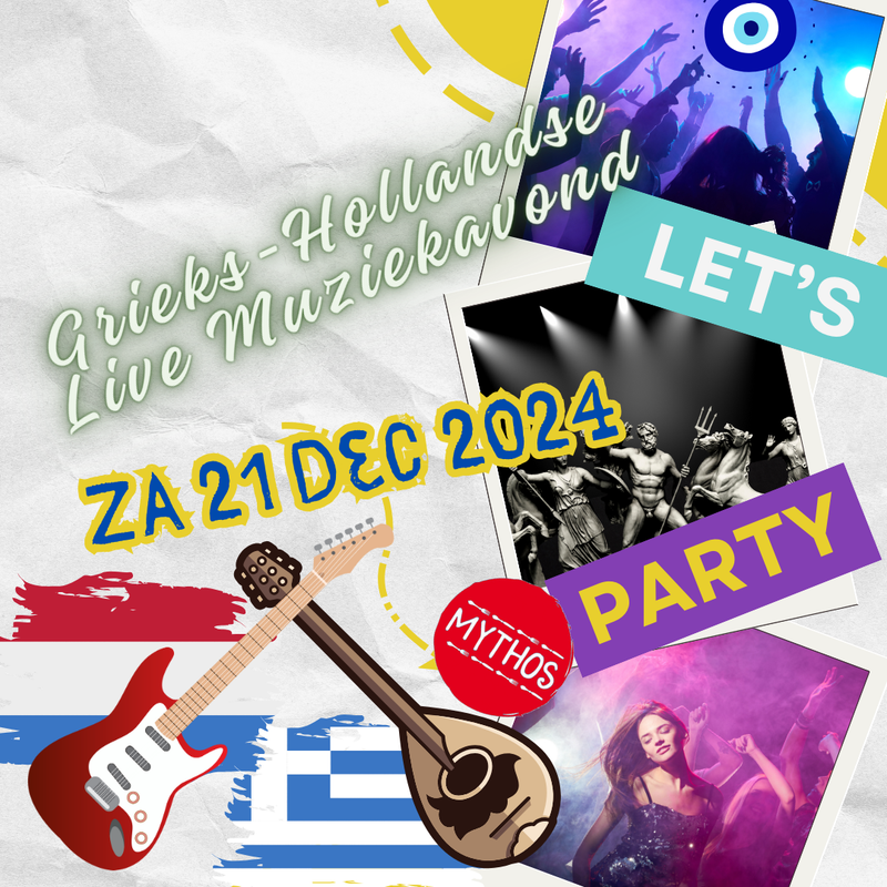 Grieks-Hollandse Live Muziekavond op zaterdag 21 december 2024