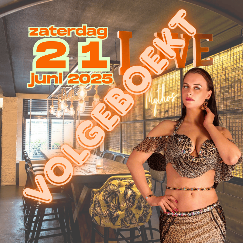 Live Julia en Mythos bij Mythos: Griekse avond met live muziek & dans op zaterdag 21 juni 2025