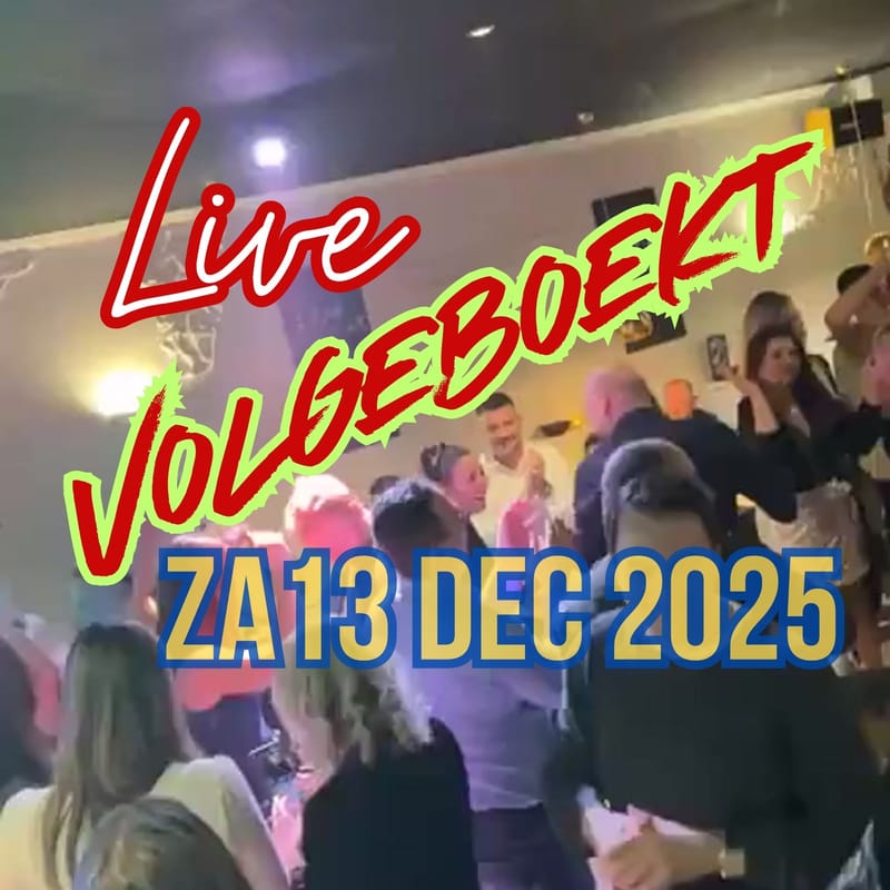 [VOLGEBOEKT] za 13 dec: Groots Live Muziek- en Dansfeest bij Mythos