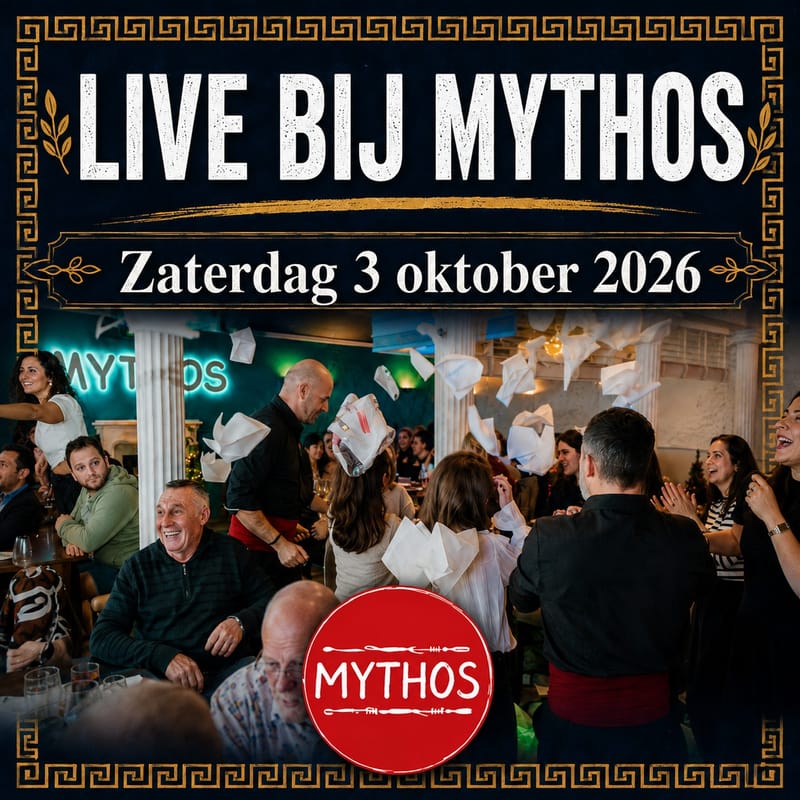 Zaterdag 3 oktober: tijd voor een onvergetelijk Grieks feest!