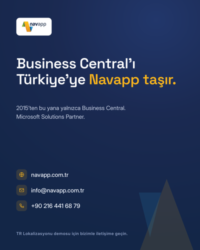 Business Central Türkiye Lokalizasyonu