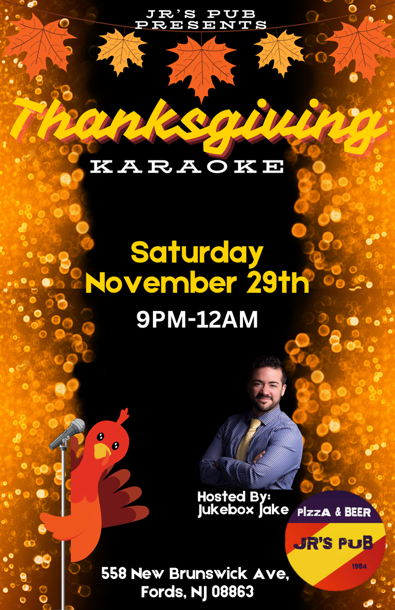 Thanksgiving Karaoke Night @ JR's Pub