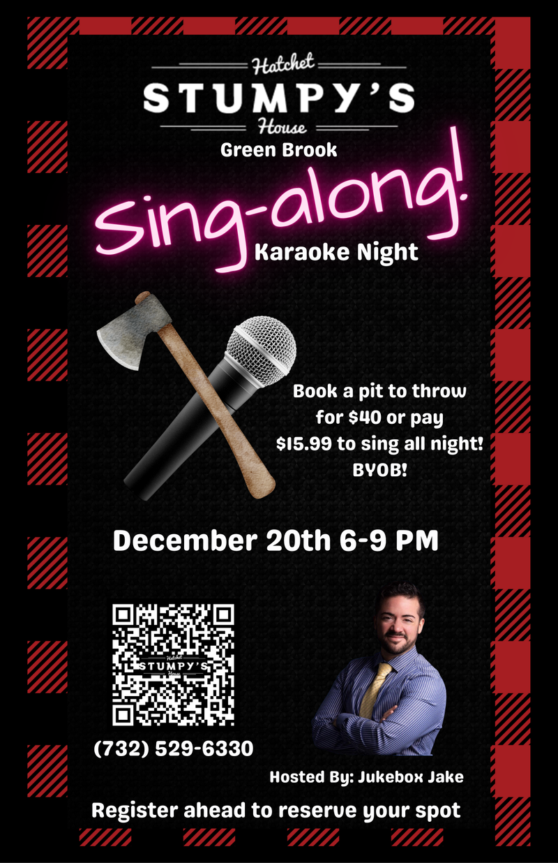 Stumpy's Hatchet House Sing-Along Karaoke Night!