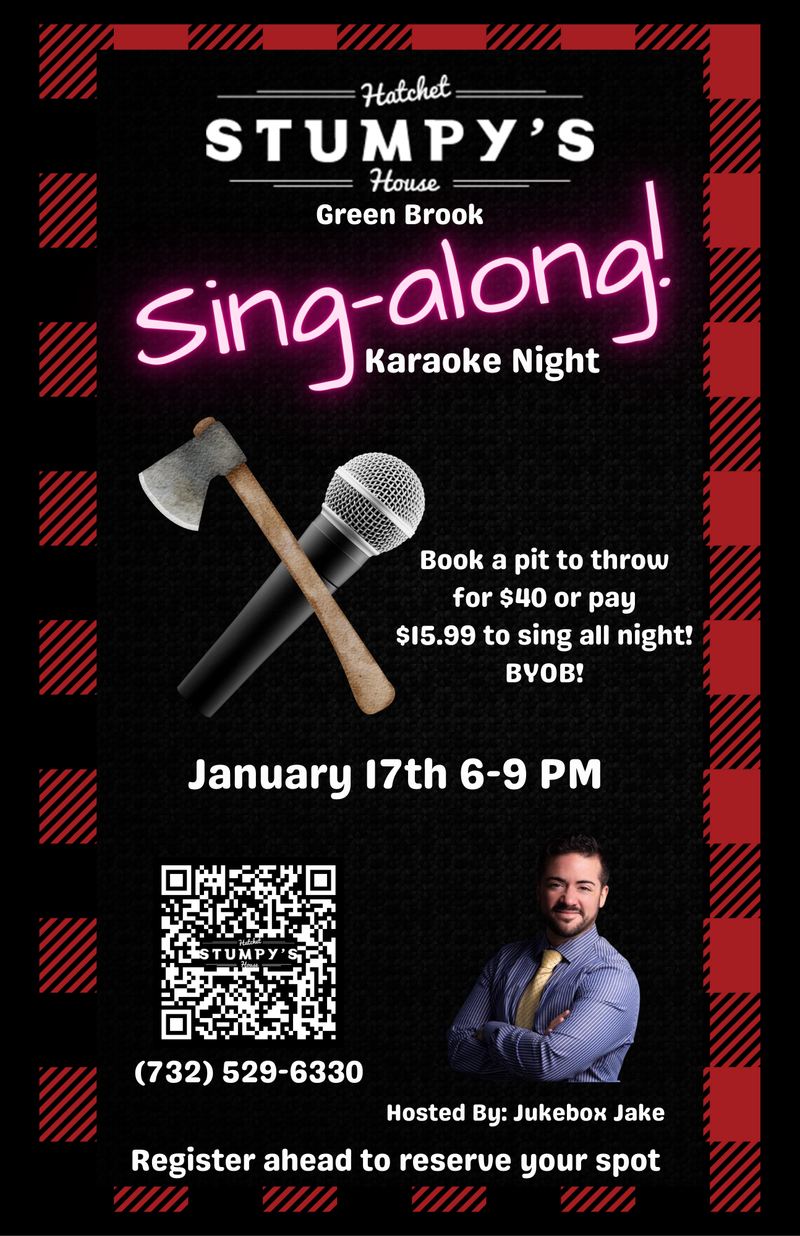 Stumpy's Hatchet House Sing-Along Karaoke Night!