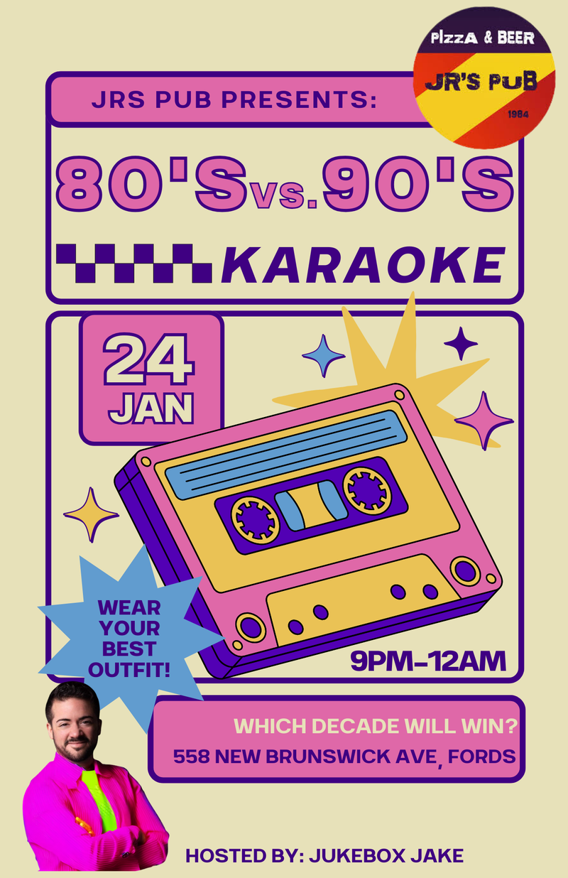 80's vs. 90's Karaoke Night @ JR's Pub