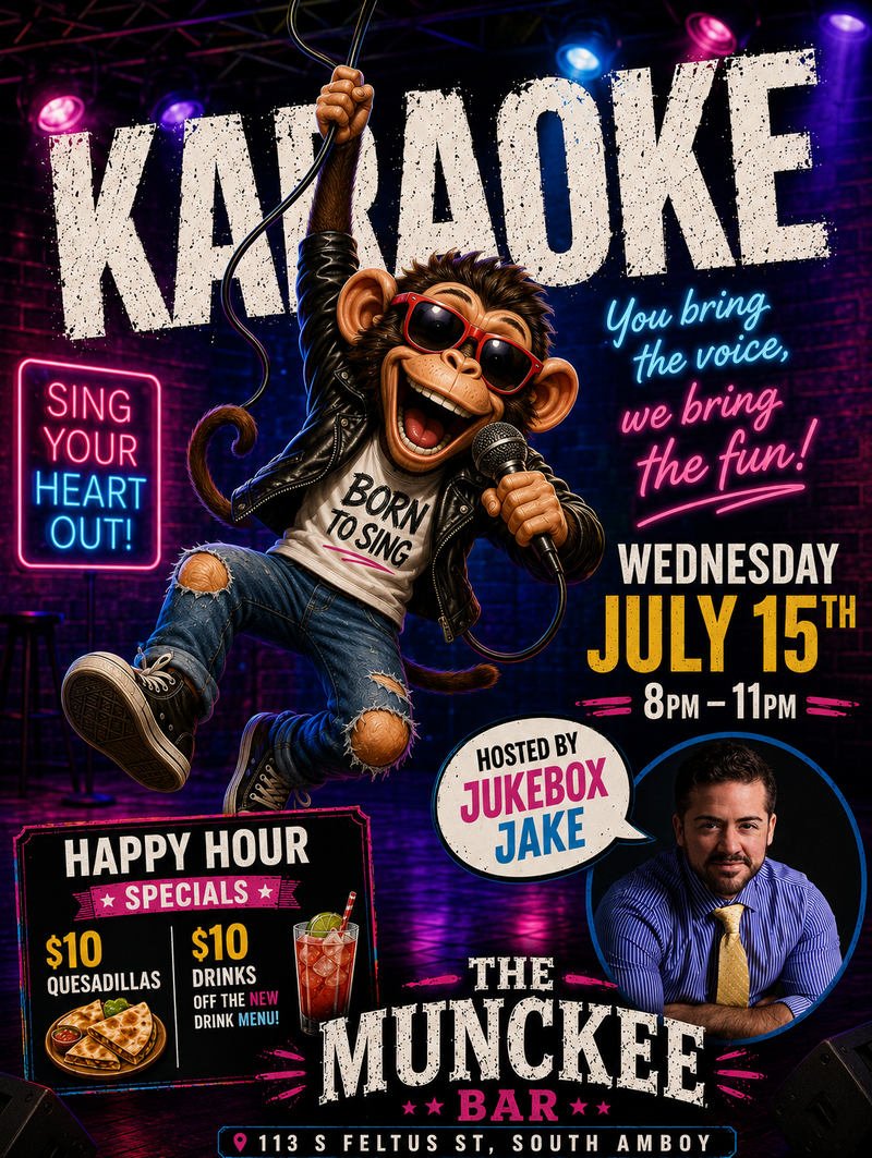 Karaoke Night at The Munckee Bar