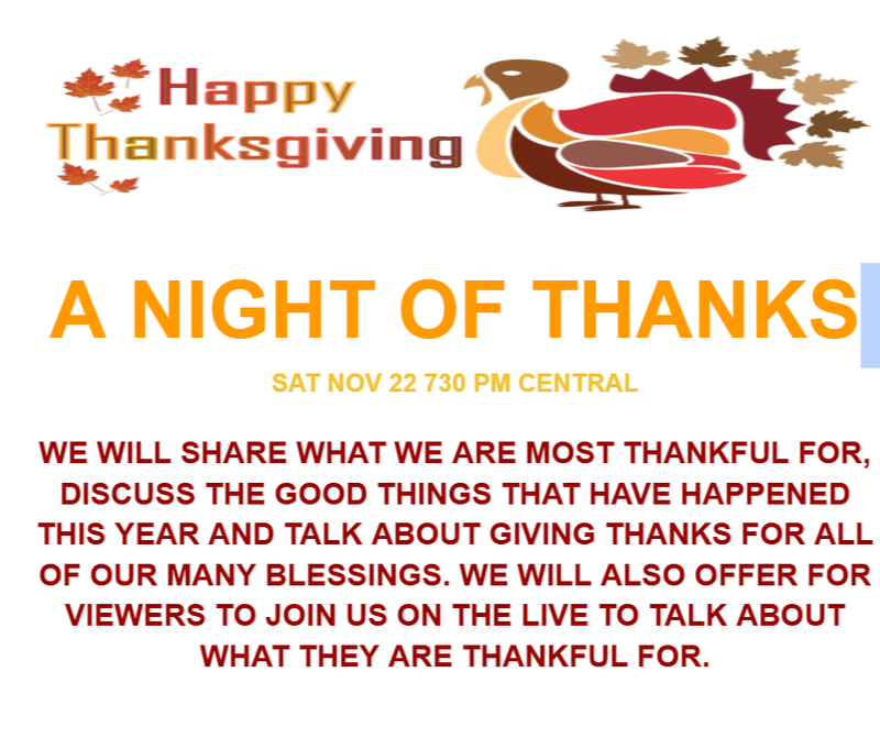 A NIGHT OF THANKS