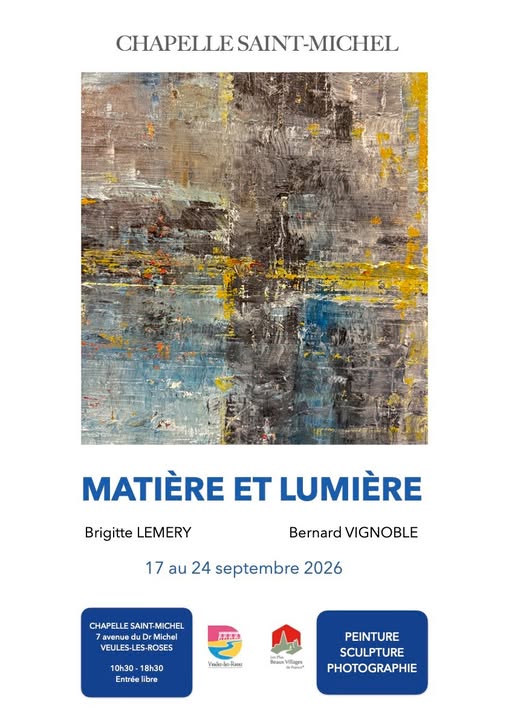MATIERE ET LUMIERE à VEULES LES ROSES CHAPELLE SAINT MICHEL