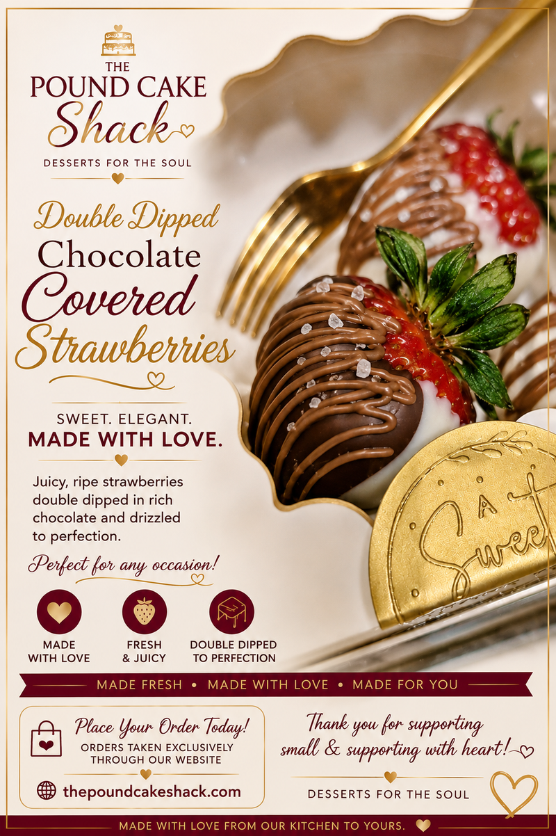 Double Dipped - Chocolate Covered Strawberries.