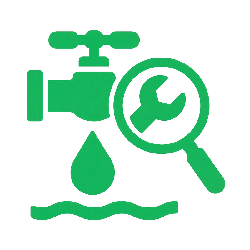 كشف ومعالجة تسريبات المياة